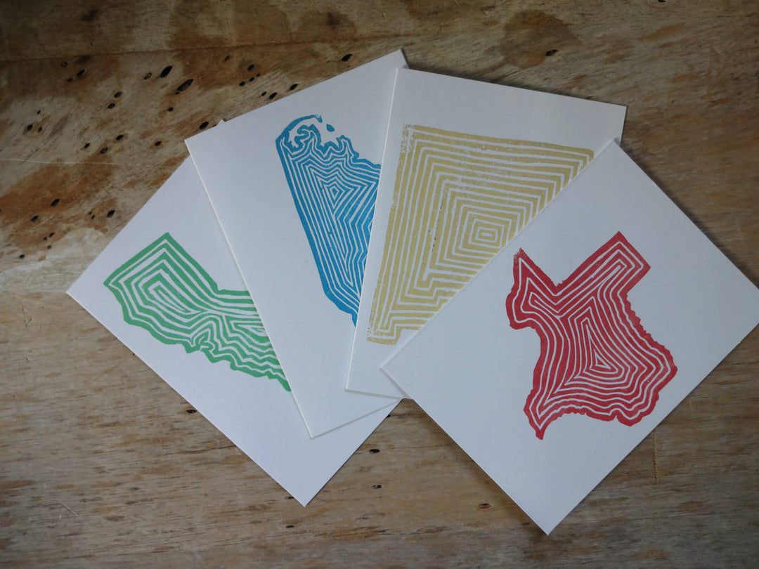 Texas Forever! Handmade Note Card-The Foxes Tail