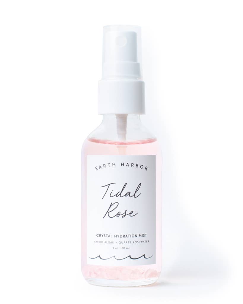 Hydration Mist: Rose Water + Rose Quartz-Earth Harbor Naturals