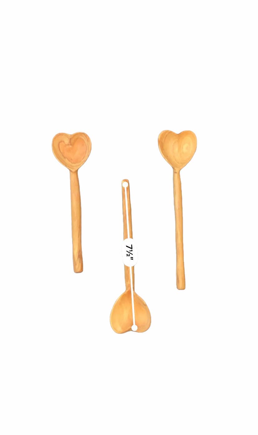 Heart Wooden Table Spoon