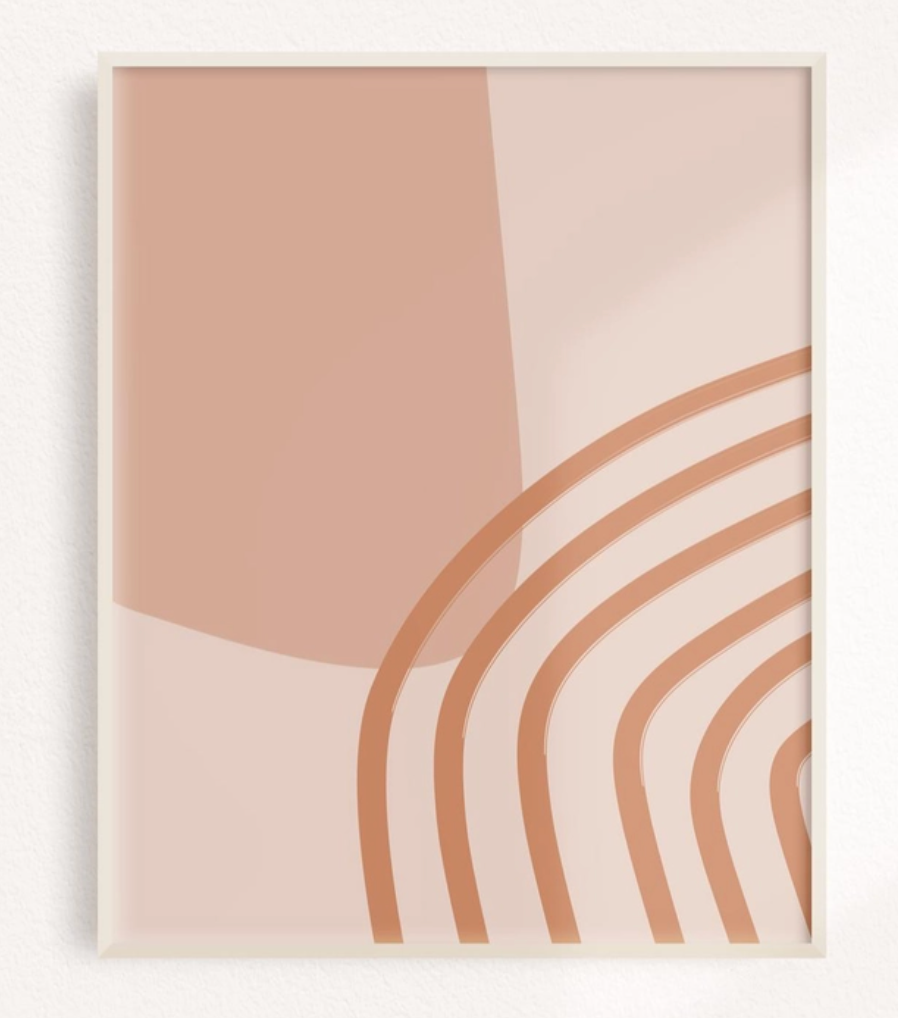 Abstract Rainbow Wall Art Print Binge Studio