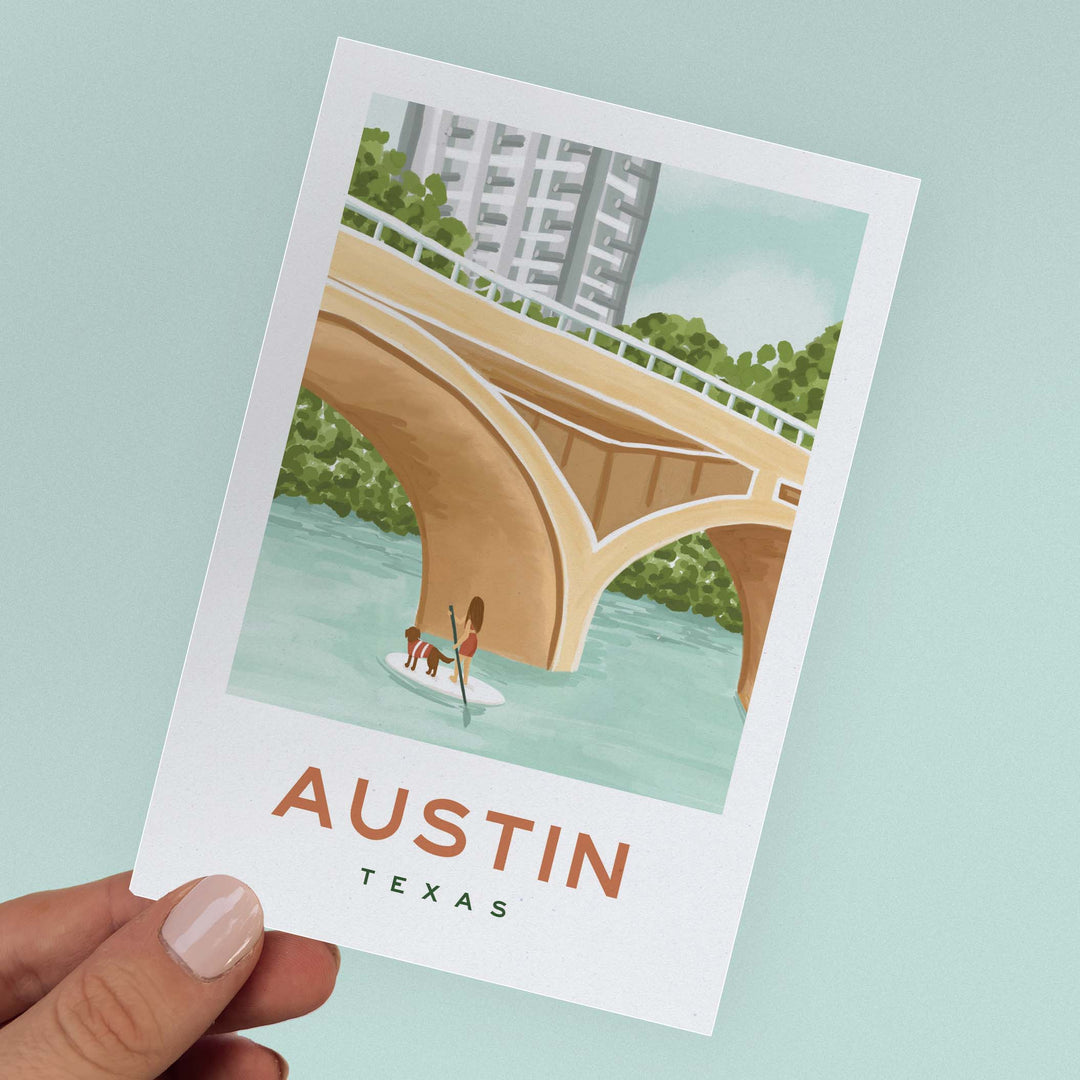 Austin Paddle Board Postcard