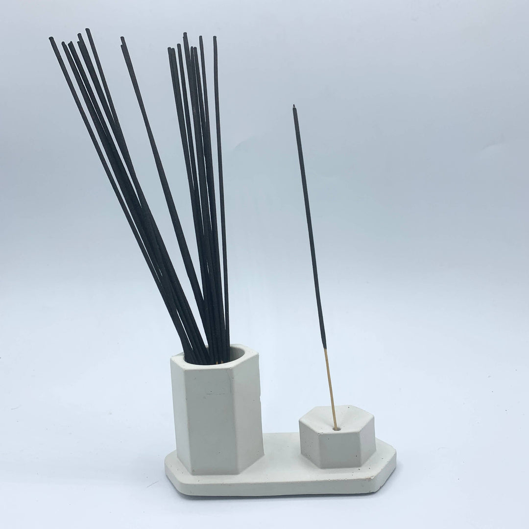 Awkward Auntie - Incense Burner + Holder handmade cement decor