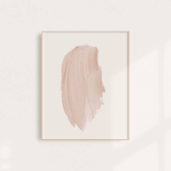 Blush Stroke Wall Art Print - New Origin Shop LLC