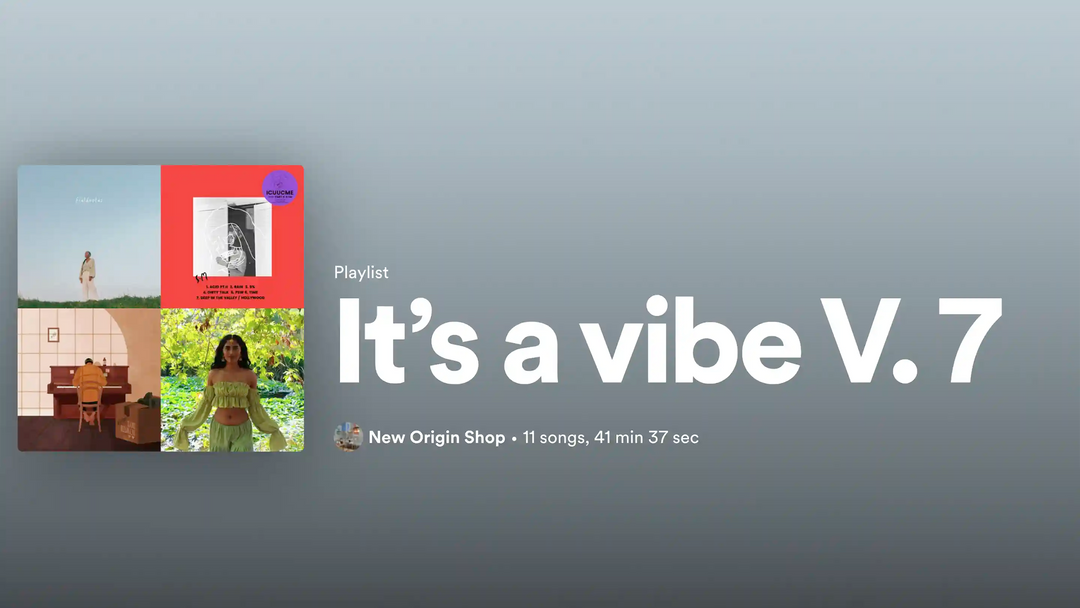 New Curated Playlist:  It’s a vibe V. 7
