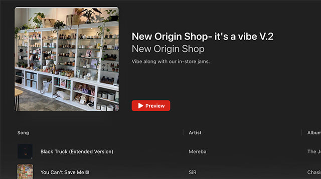 New Origin Shop Blog - Listen: New Origin Shop - it's a vibe V.2 Playlist