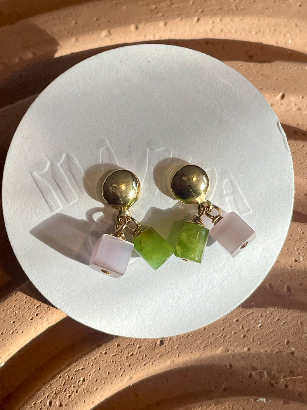 Colorblock Drop Earrings