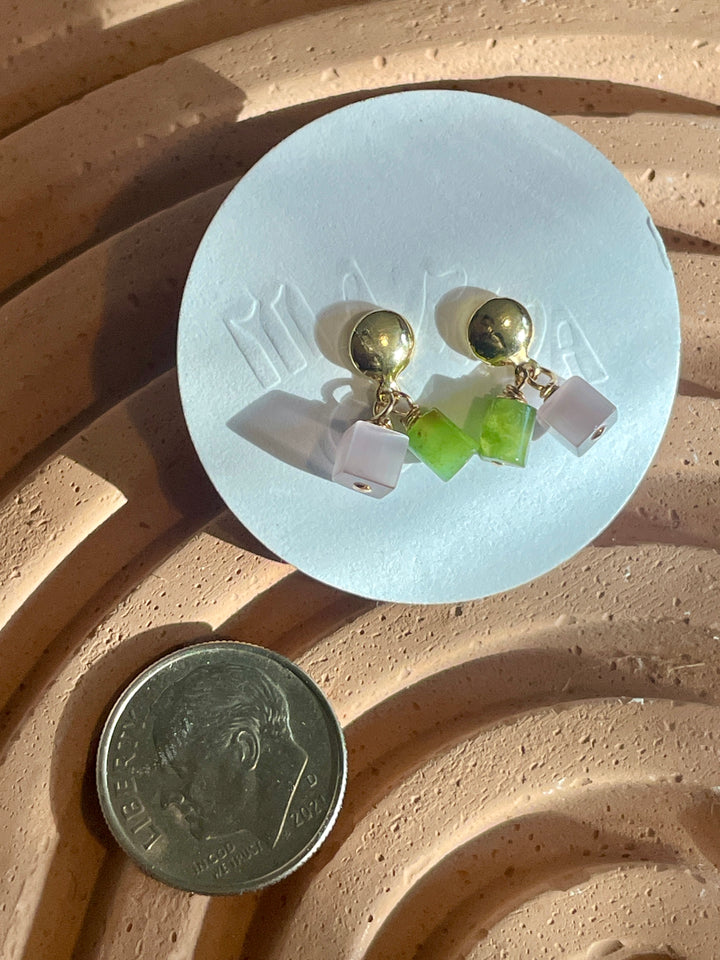 Colorblock Drop Earrings