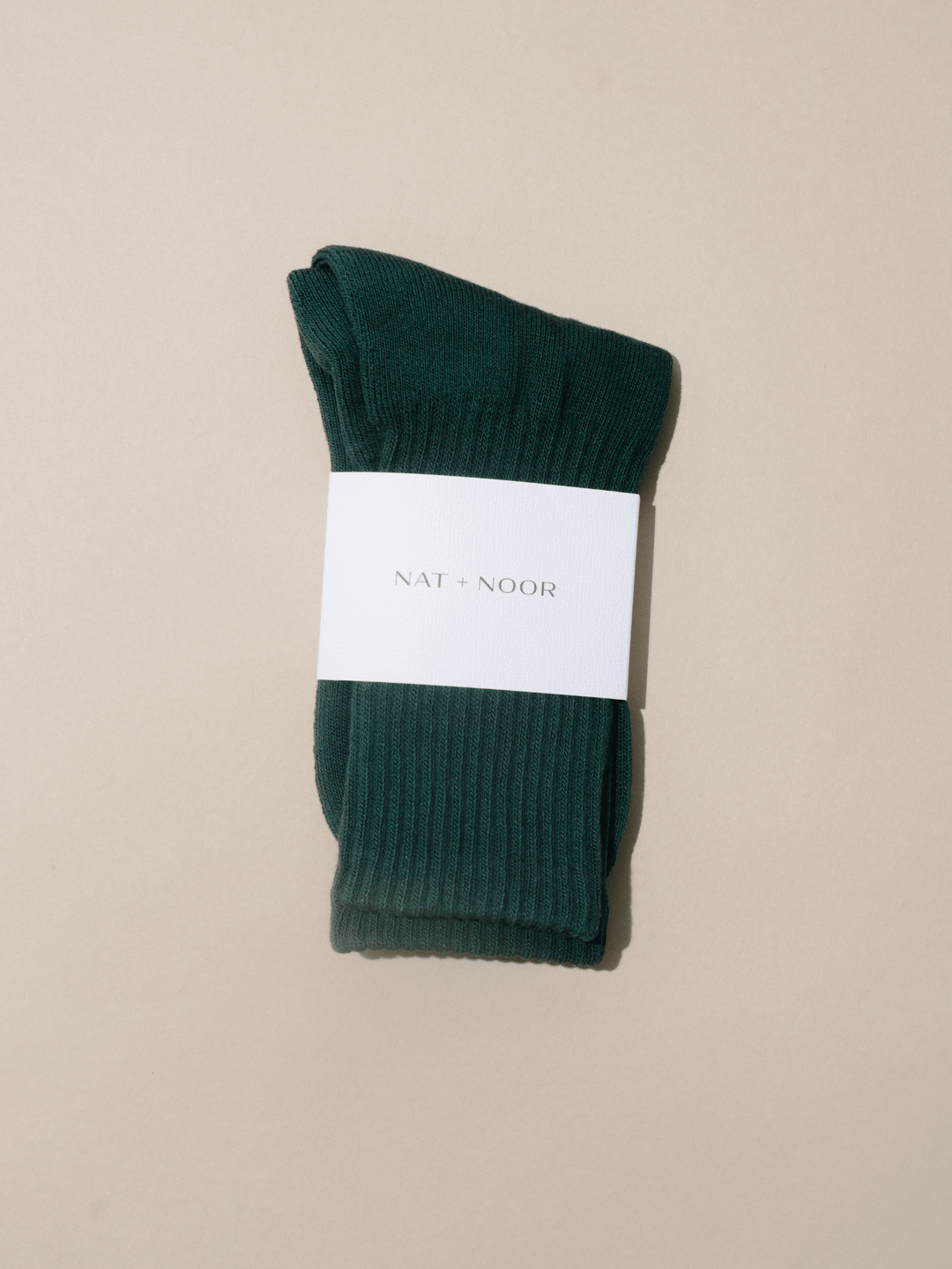 Crew Sock | Cotton Crew Sock | One Size | Assorted: Pine