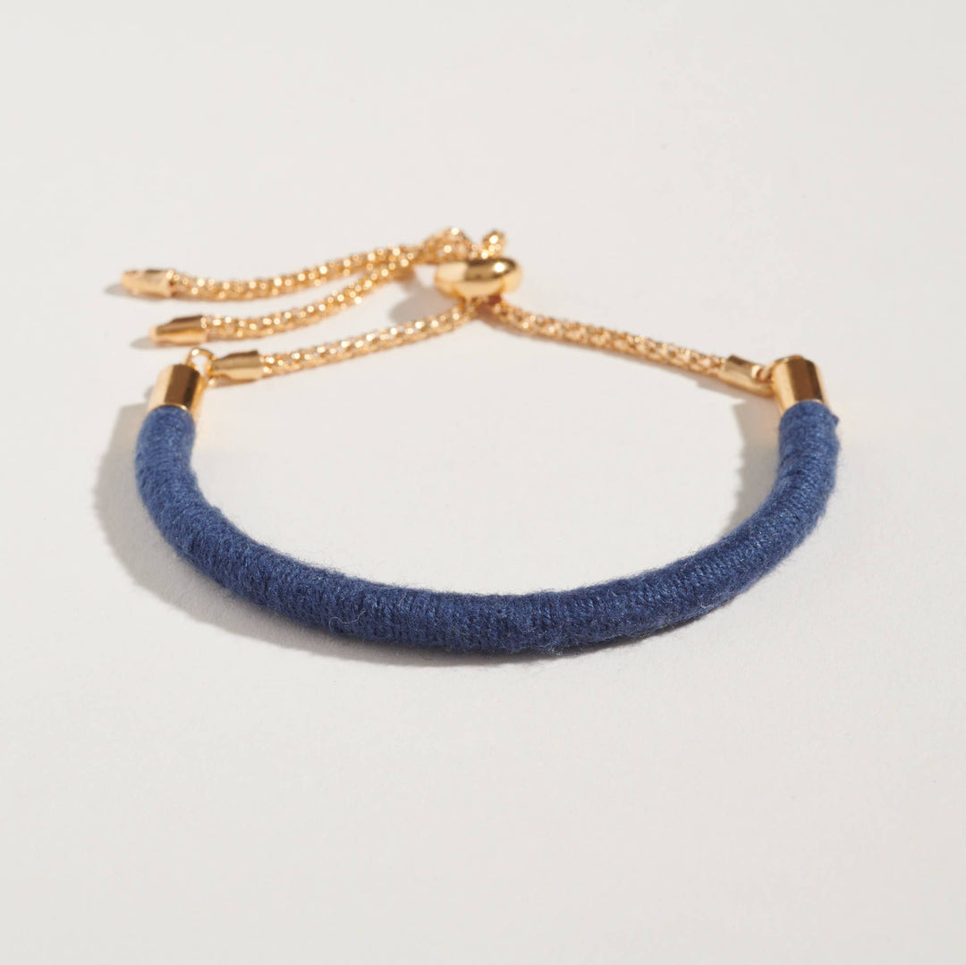 Petit Bracelet: Midnight Blue Cotton sasha handmade