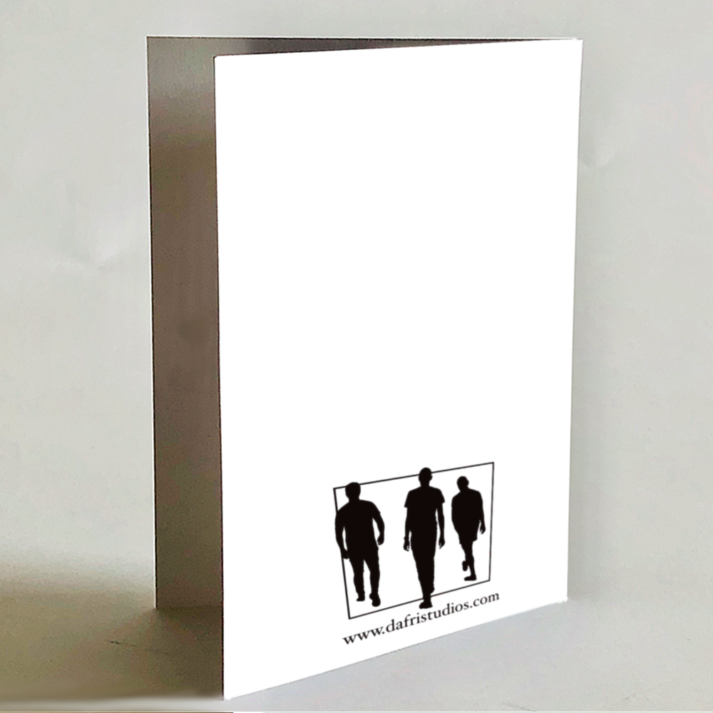 Green Santa Greeting Card