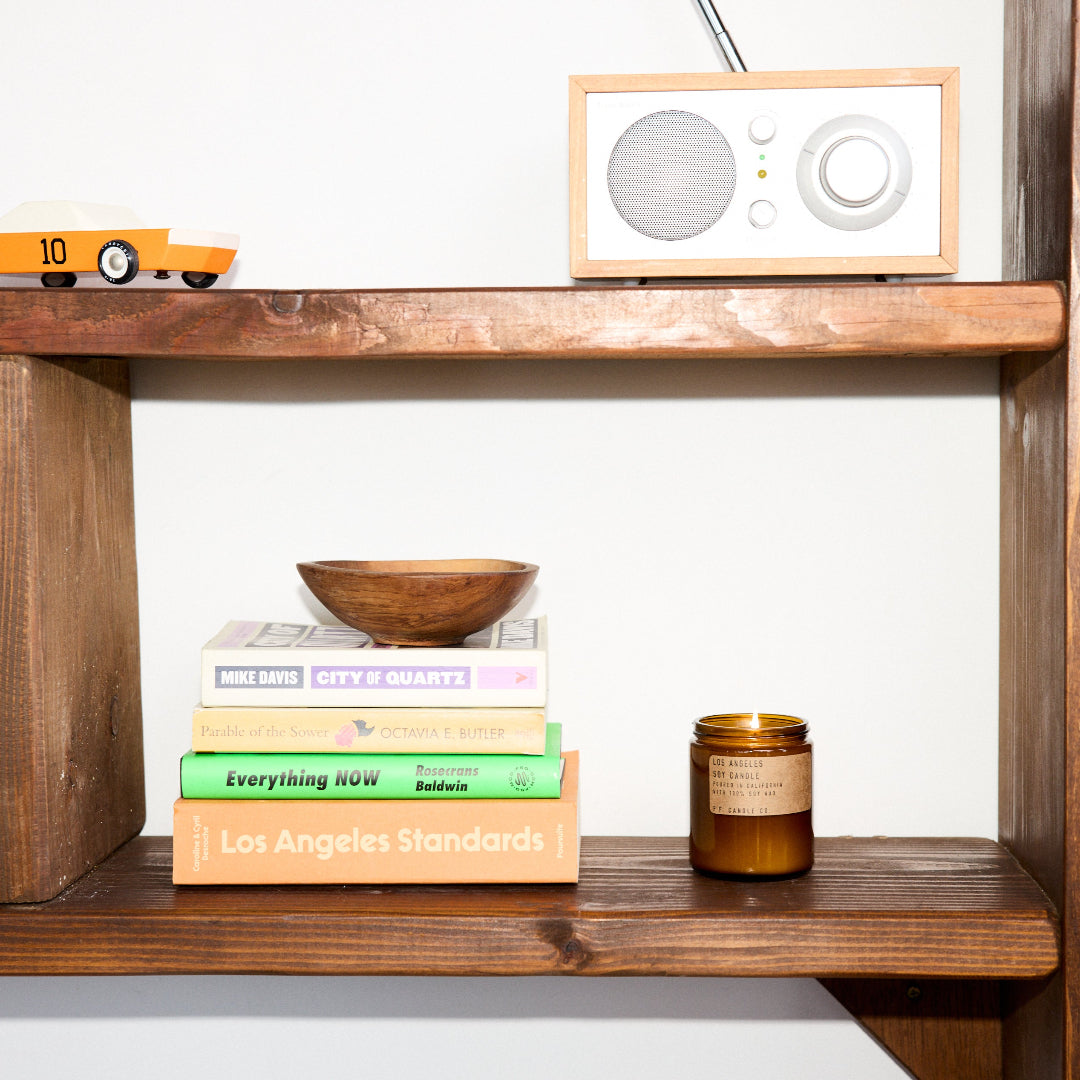 A soy candle from P.F.