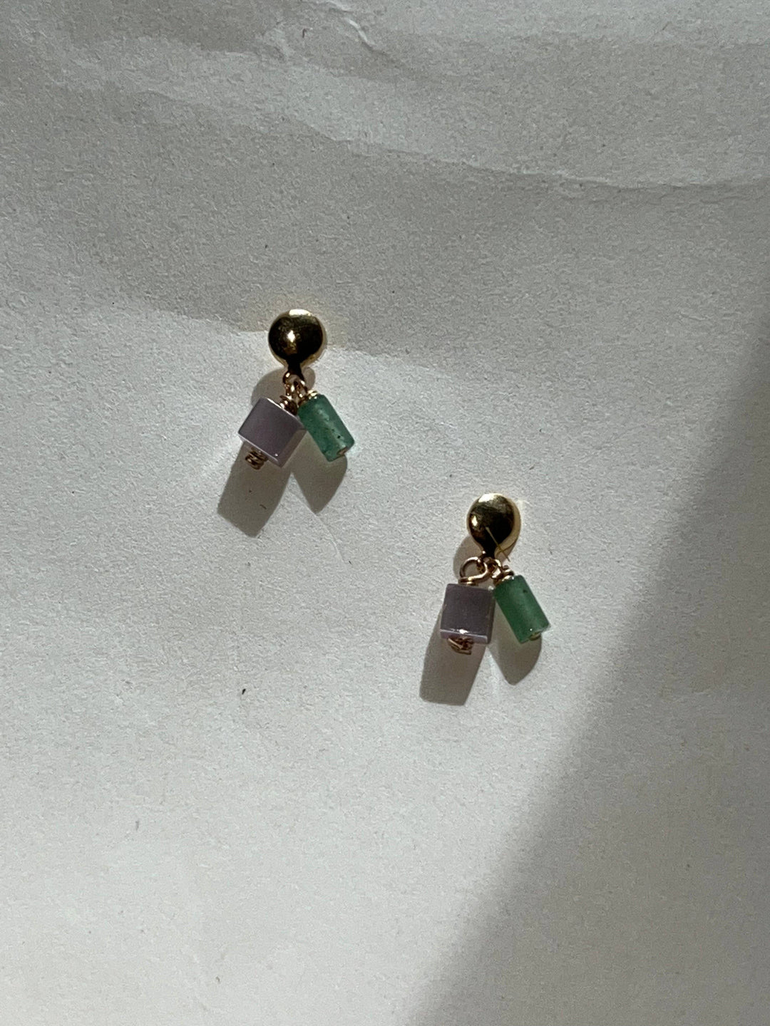 Colorblock Drop Earrings