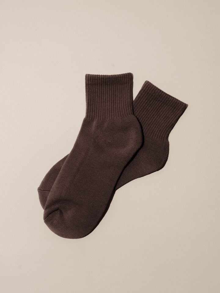 Ankle Sock | Cotton Ankle Socks | One Size | Assorted: Brick