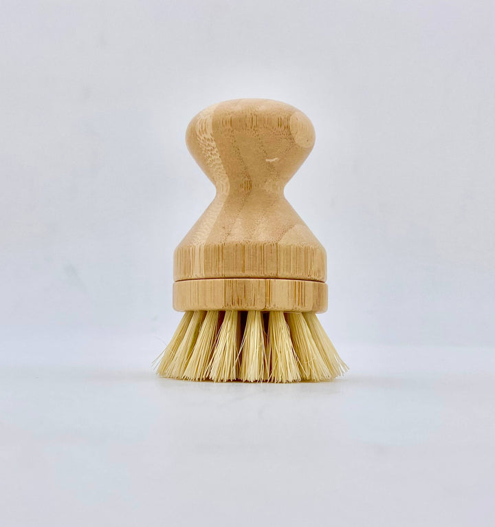 Bamboo Soft Bristle Pot Scrubber With replaceable head