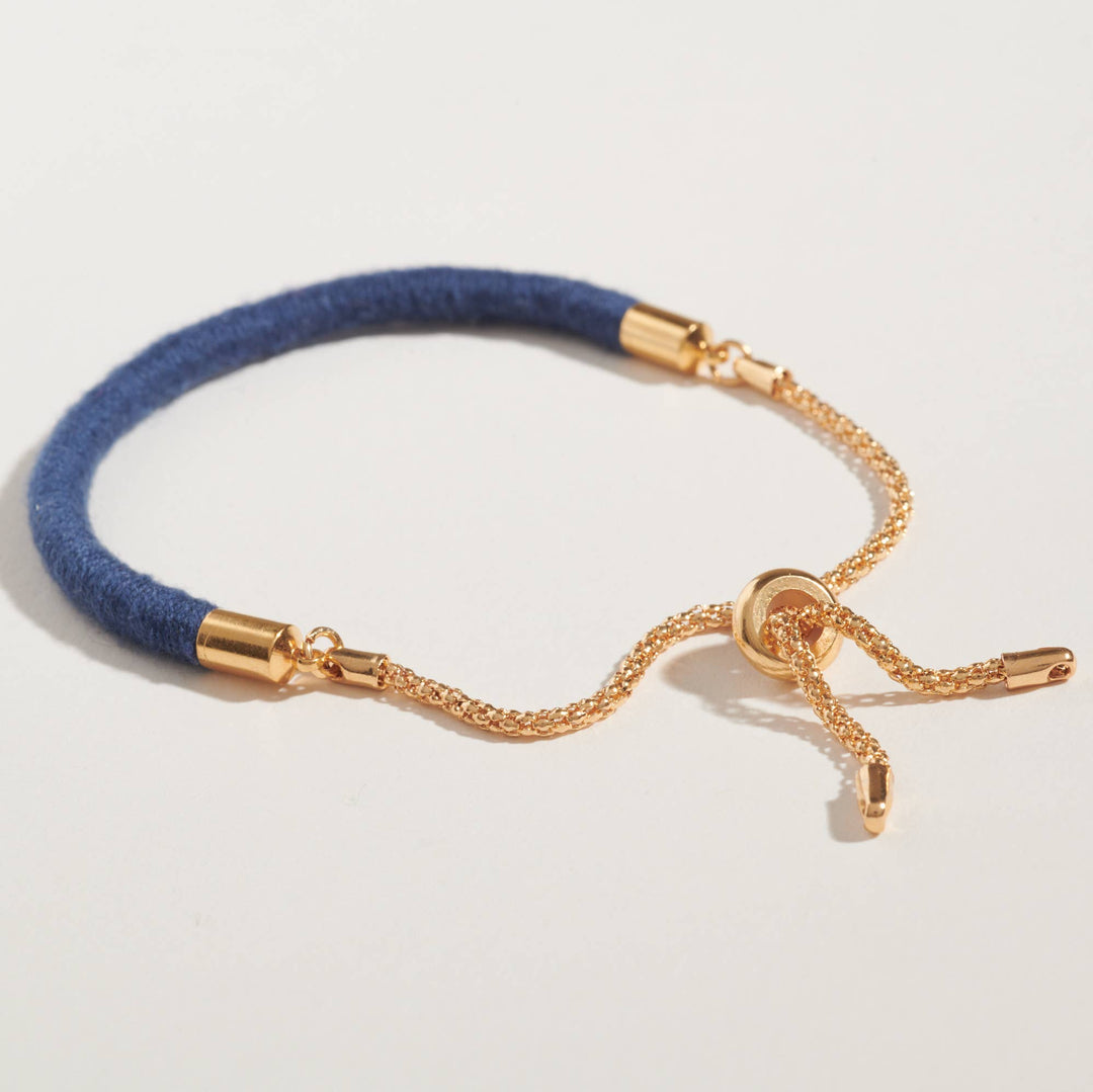 Petit Bracelet: Midnight Blue Cotton
