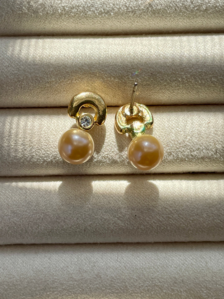 Pearl Duo Stud Earrings