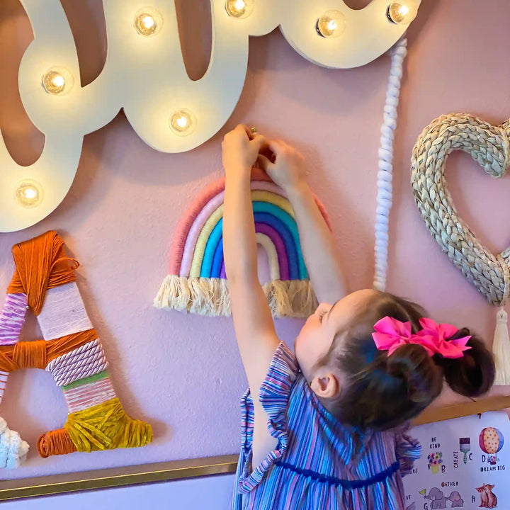 Ali+Oli Macrame Wall Decor Rainbow (multiple)