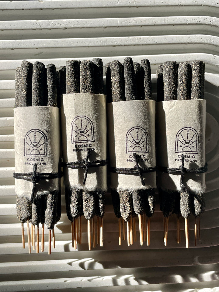 Hand rolled Black Copal Incense