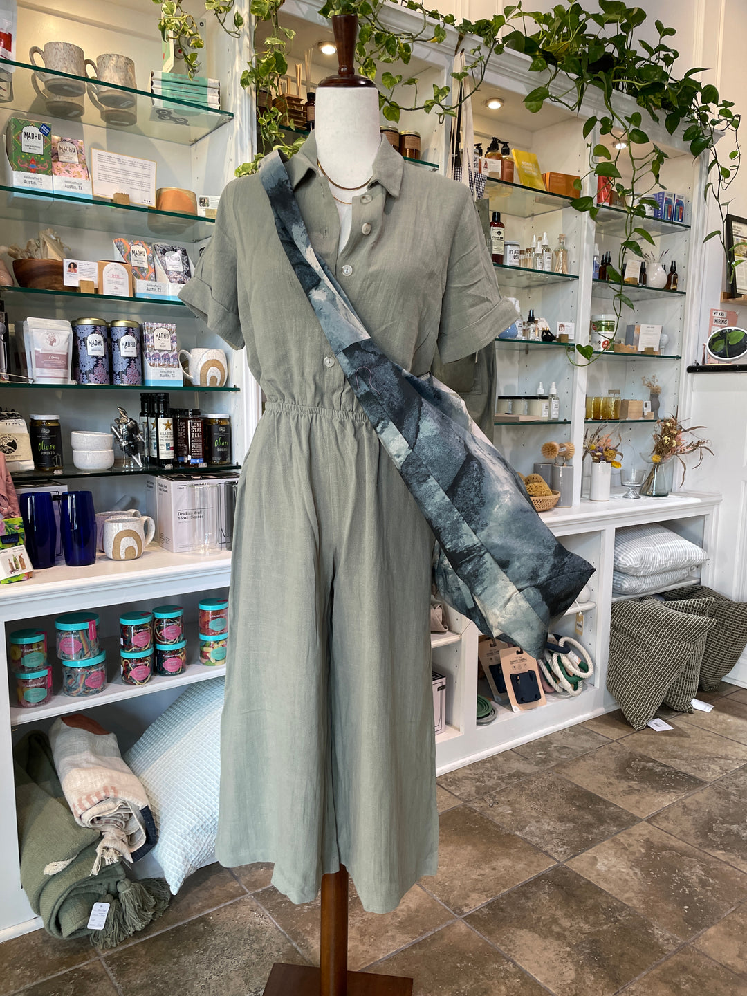 Sage Hope Linen Jumpsuit