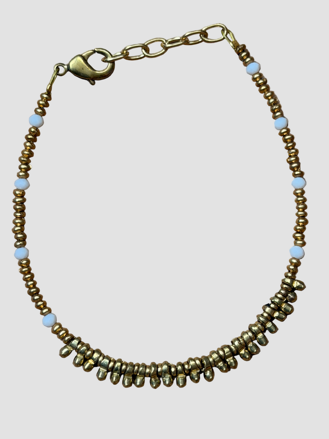 Baizaar - Brass Beaded Clasp Bracelet