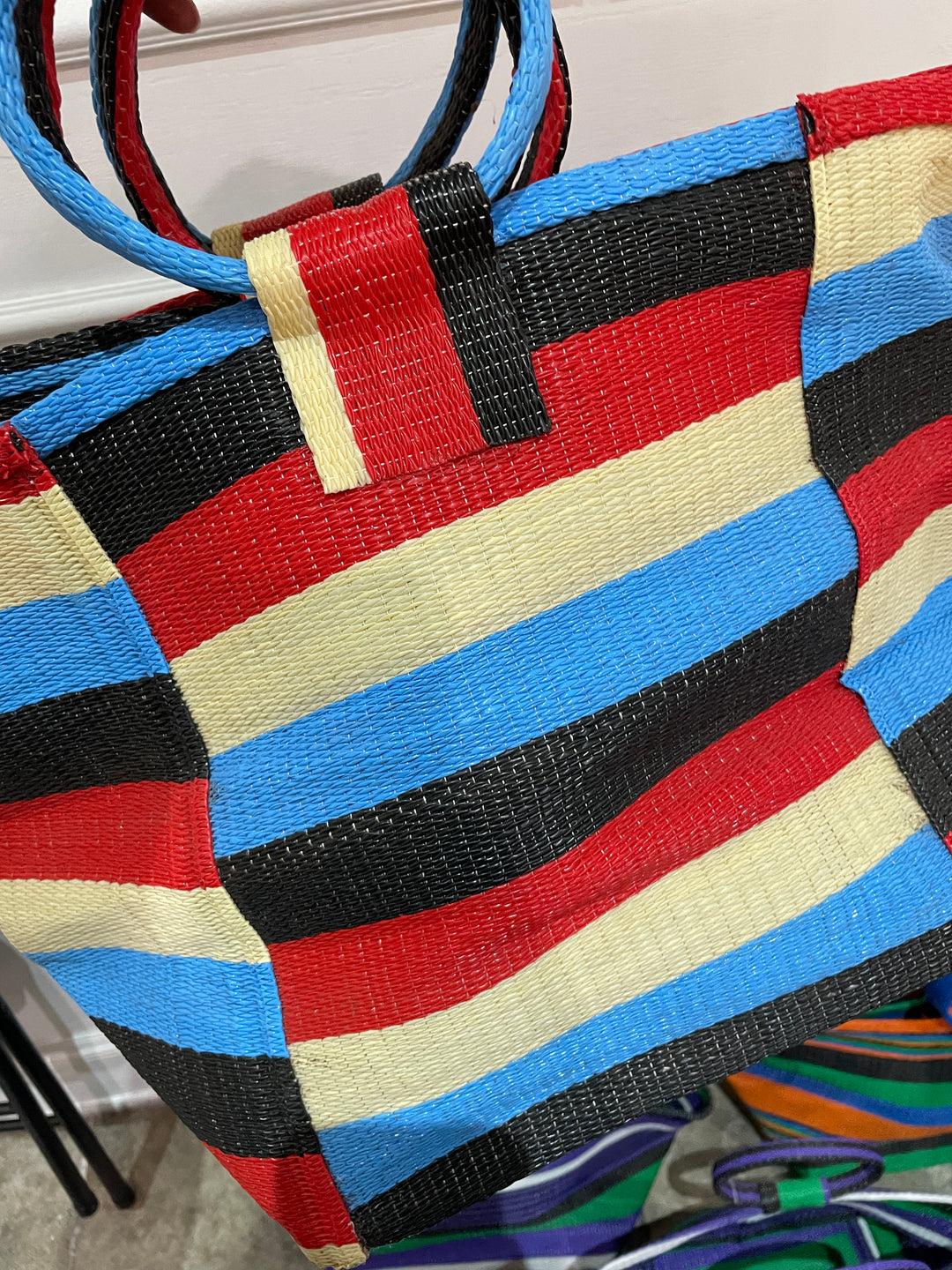 Red/Black/Blue/Cream Medium Bag
