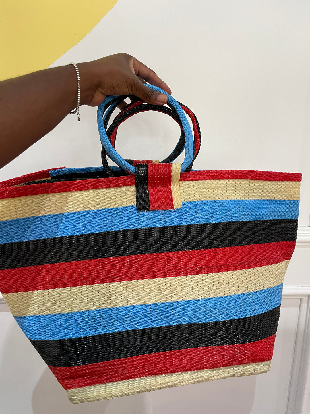 Red/Black/Blue/Cream Large Bag