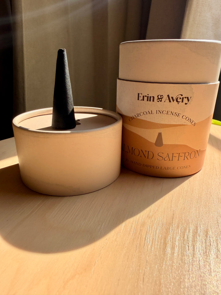Almond Saffron Incense Cones