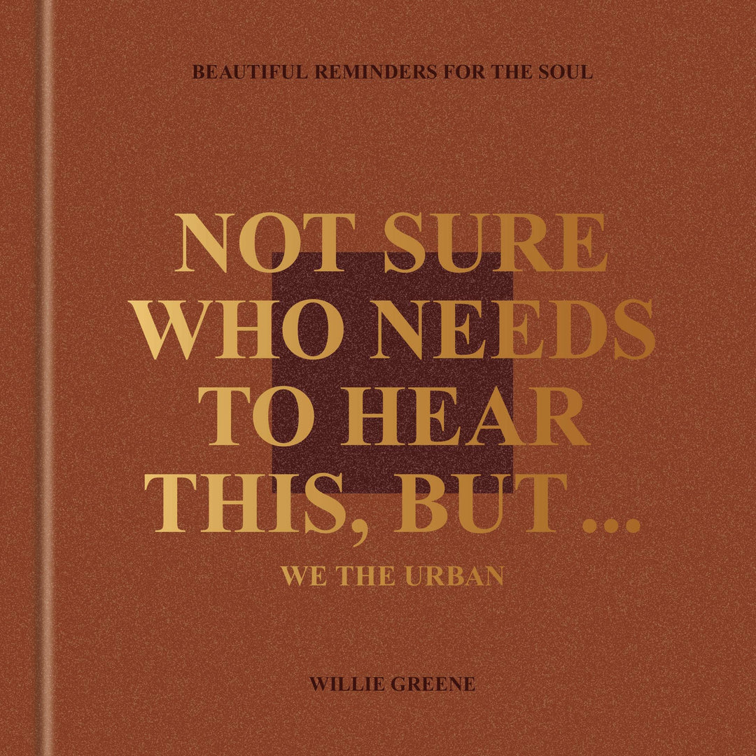 Book cover with gold text on a brown background