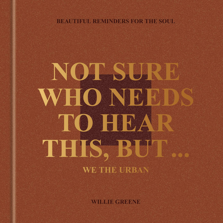 Book cover with gold text on a brown background