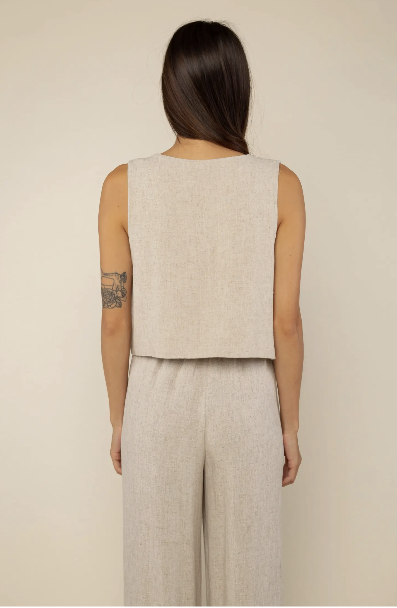 Leila Linen Vest