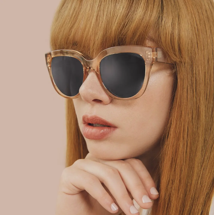 Jane Sunglasses-Champagne polycarbonate glasses