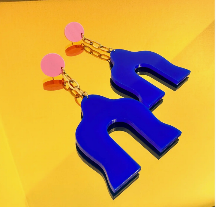 FLOURISH Chain Dangles | Blue