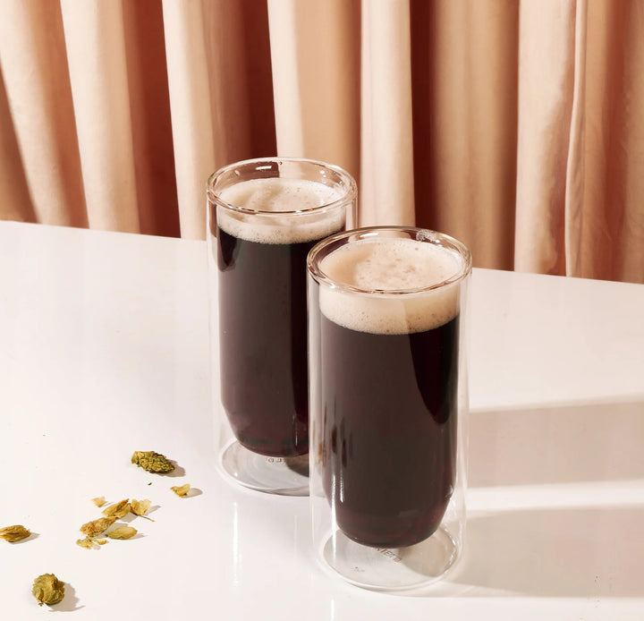 Double-Wall 16 oz Glasses - Set of Two - Clear
