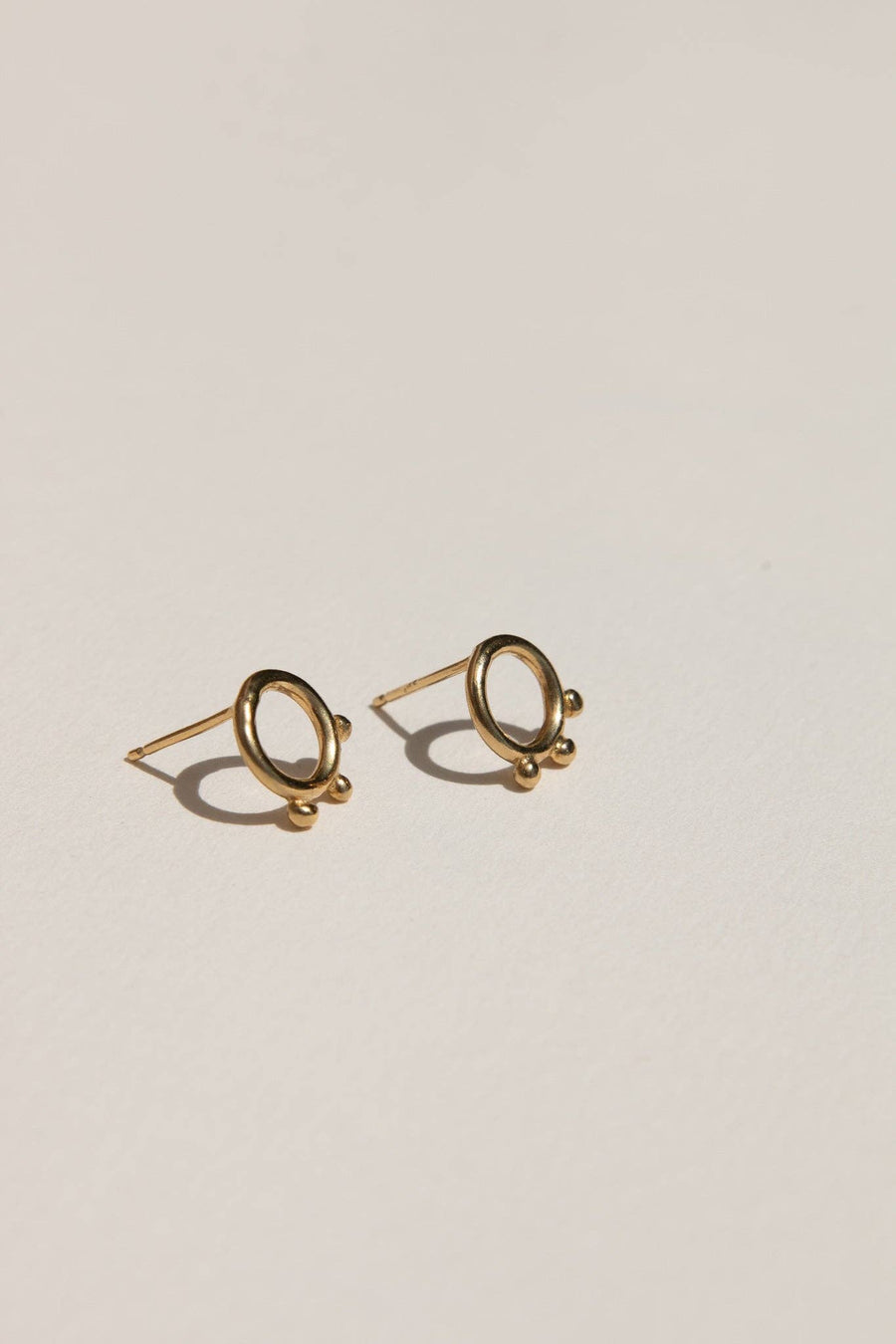 Zovu Studs brass earrings austin gift shop
