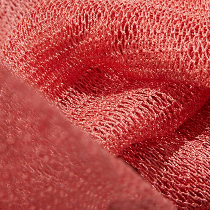 Close-up of red textured fabric