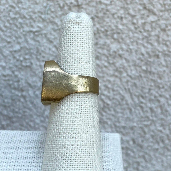 Node Adjustable Brass Ring