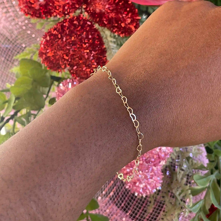 Heart Chain Bracelet