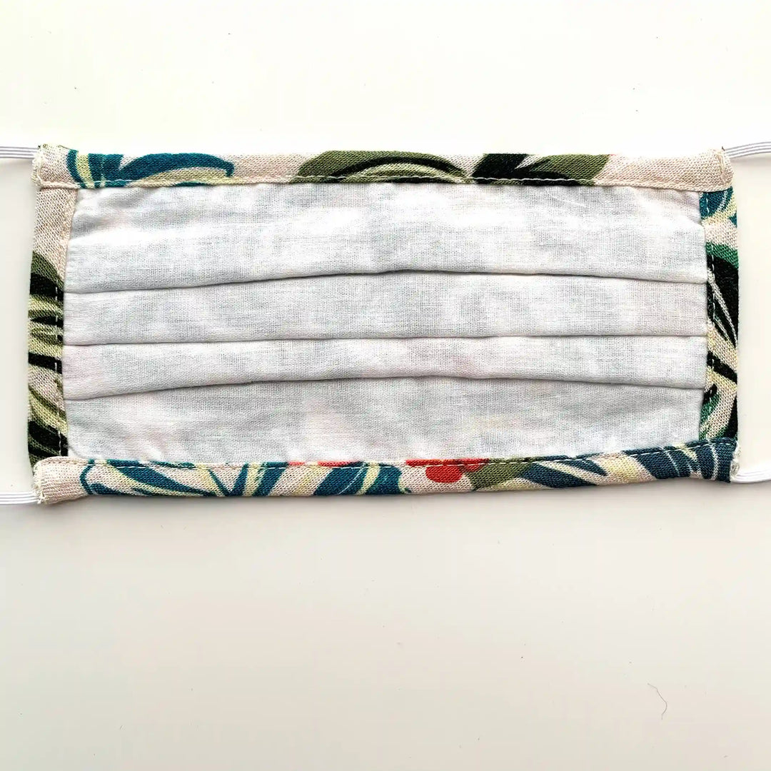 Pleated Face Mask-Plant & Flower