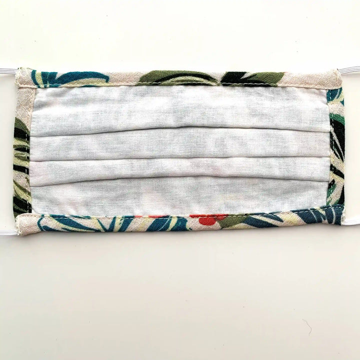 Pleated Face Mask-Plant & Flower