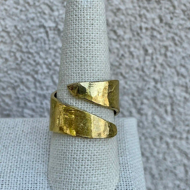 Wrap Brass Statement Ring