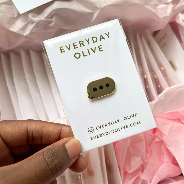 Everyday Olive Enamel Pins