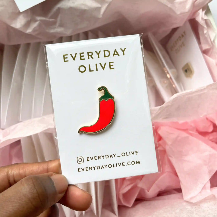 Everyday Olive Enamel Pins