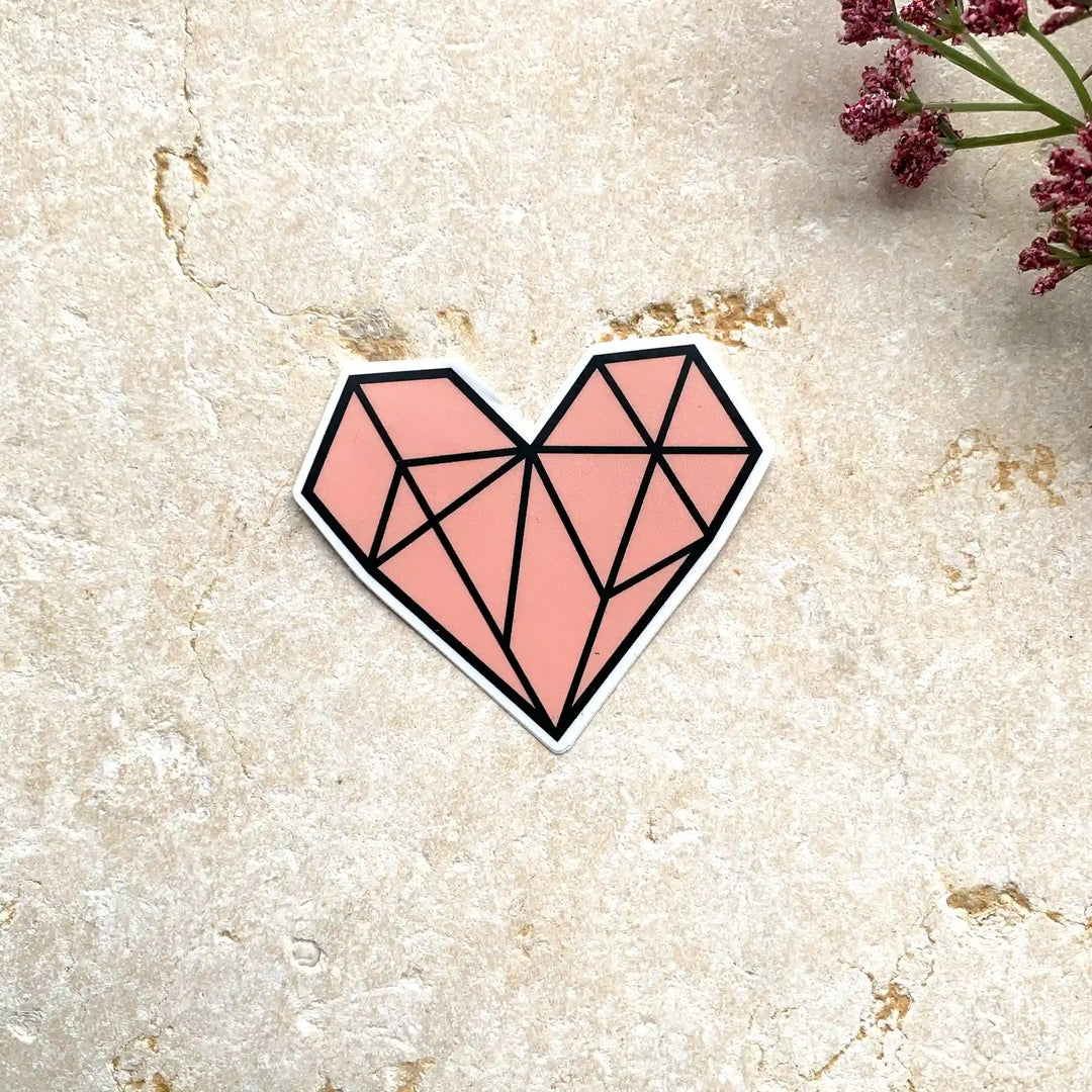 Pink Heart-New Origin Shop Sticker