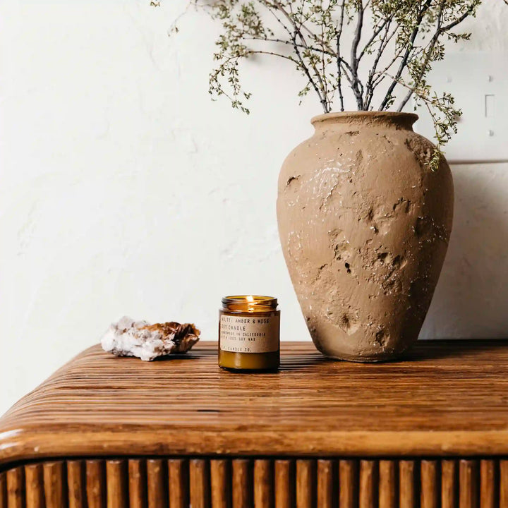 Amber & Moss Candle