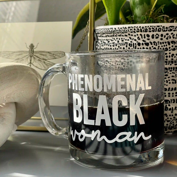 Phenomenal Black Woman Glass Mug