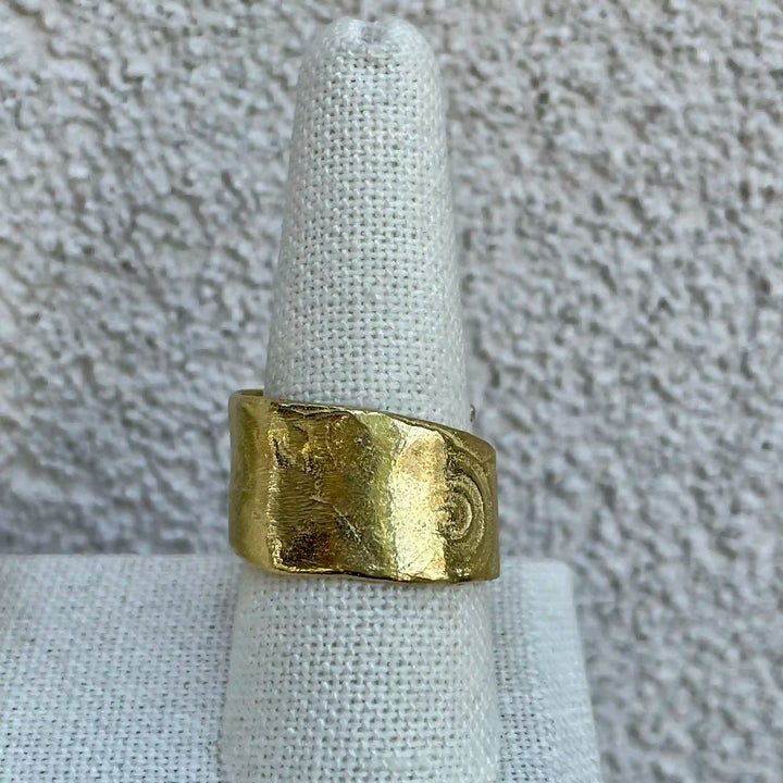 Wrap Brass Statement Ring