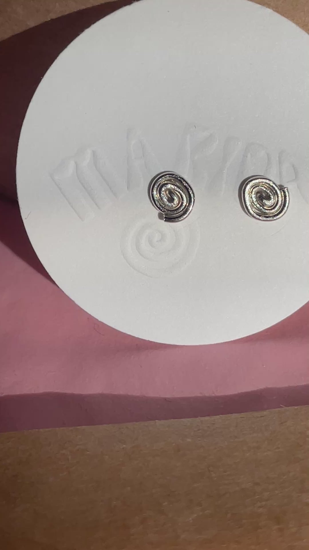 Mini Inward Studs: Sterling Silver