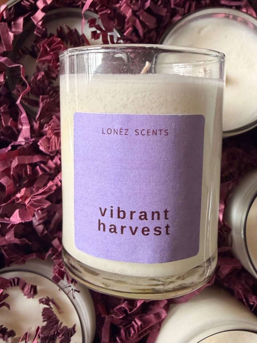 vibrant harvest votive photo