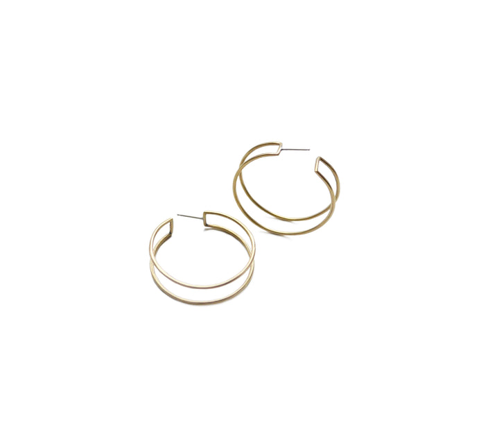 Circle Cage Hoops Large natalie joy