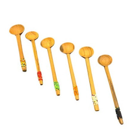 6-7" Beaded Wooden Scoop/Spoon